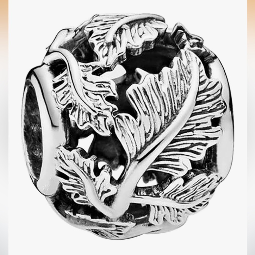 925 Leafy Bracelet Charm